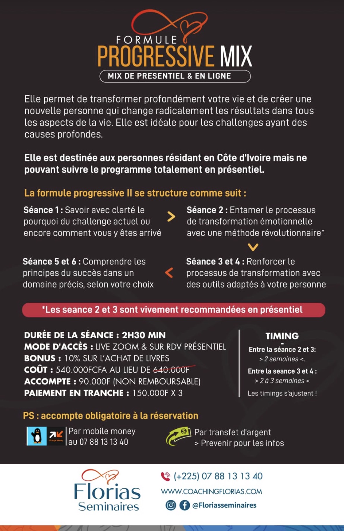 SÉANCE DE COACHING - FORMULE PROGRESSIVE ONLINE